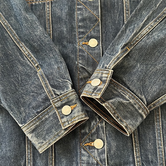 Re/Done Denim Duster Jean Jacket Size S - Picture 9 of 10